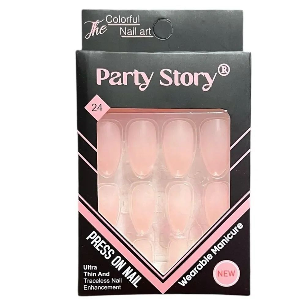 🤯5/$25🤯 Light Pink Press On Nails 24 Nails In Box Almond Shape
